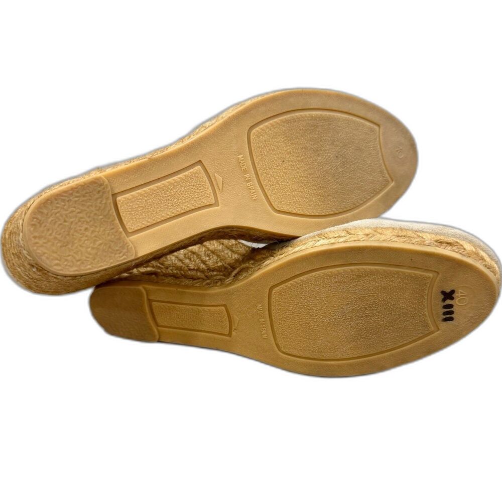 Viscata Barcelona Taupe Suede Espadrille Wedge Sandals Size 9 - Picture 4 of 4